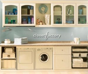 Closet Factory laundry room cabinets