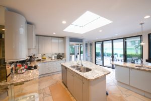 kitchen with skylight